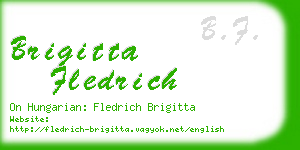 brigitta fledrich business card